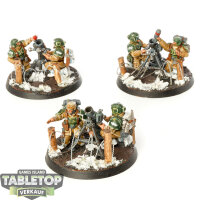 Astra Militarum - 3x Heavy Weapons Squad - bemalt