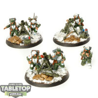 Astra Militarum - 3x Heavy Weapons Squad klassisch - bemalt