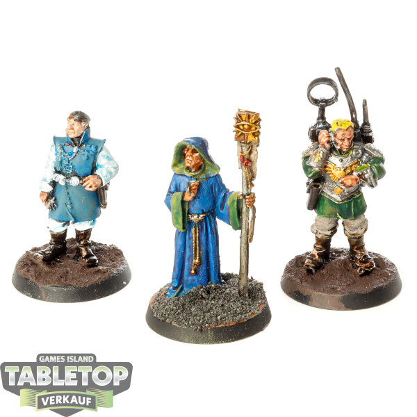 Astra Militarum - 3x Regimental Advisors - bemalt