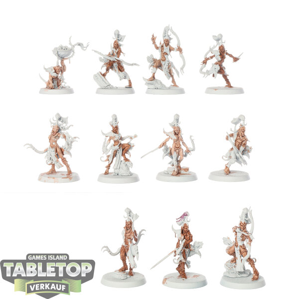 Hedonites of Slaanesh - 10 Blissbarb Archers - teilweise bemalt