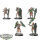 Necrons - 5 Lychguard - bemalt