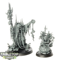 Orruk Warclans - Swampcalla Shaman with Pot-grot - unbemalt