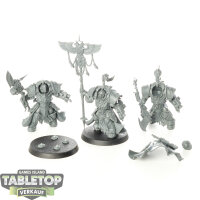 Adeptus Custodes - 3 Allarus Custodians - teilweise gebaut