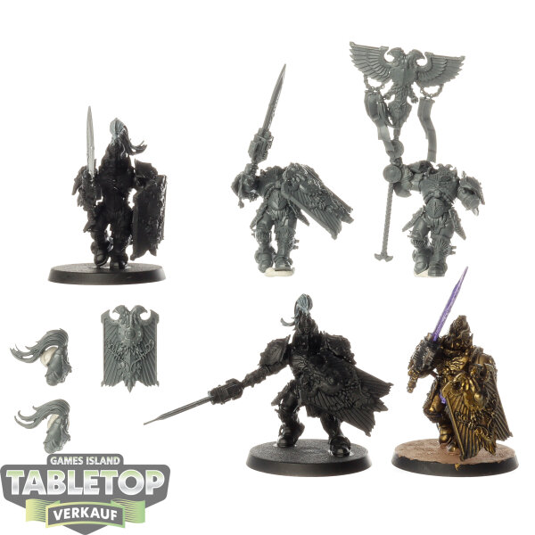 Adeptus Custodes - 5 Custodian Guard - teilweise bemalt