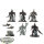 Adeptus Custodes - 5 Custodian Wardens - teilweise bemalt