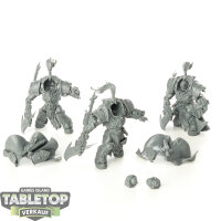 Adeptus Custodes - 3 Allarus Custodians - teilweise gebaut