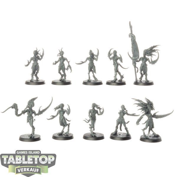 Hedonites of Slaanesh - 10x Daemonettes of Slaanesh - unbemalt