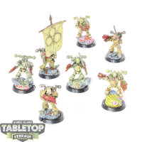 Death Guard - 7x Plague Marines klassisch - bemalt