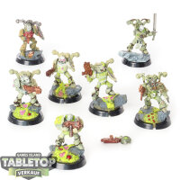 Death Guard - 7x Plague Marines klassisch - bemalt