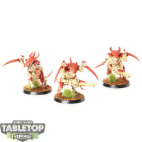 Tyraniden - 3x Tyranid Warriors - bemalt