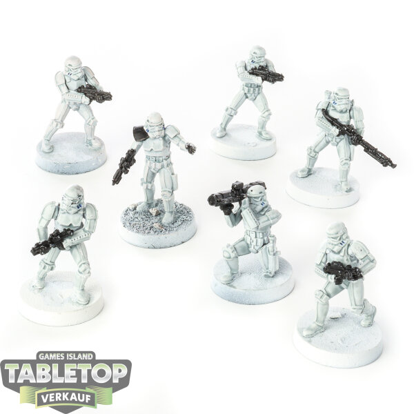 Imperium - 7 Stormtroopers - bemalt