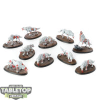 Soulblight Gravelords - 10 Dire Wolves - bemalt