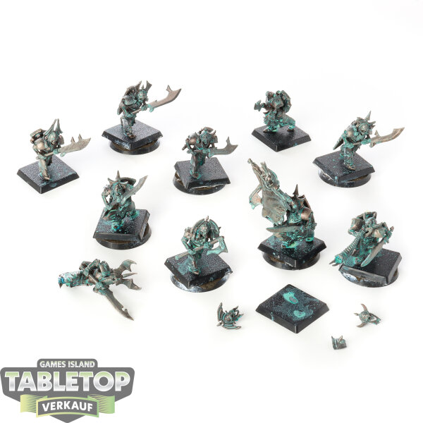 Soulblight Gravelords - 10x Grave Guard - teilweise bemalt