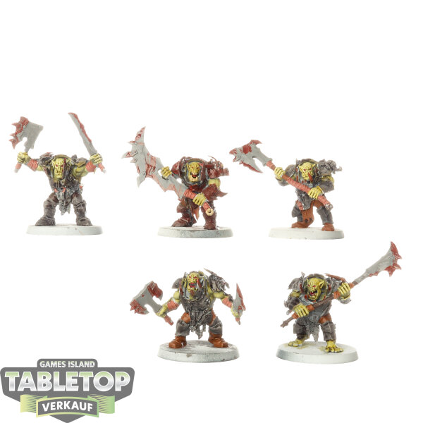 Orruk Warclans - 5 x Brutes - teilweise bemalt