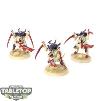 Tyraniden - 3 Tyranid Warriors - bemalt