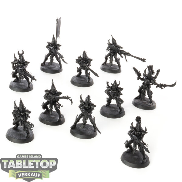Drukhari - 10 Kabalite Warriors - grundiert