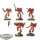 Chaos Space Marines - 5 Raptors klassisch - bemalt