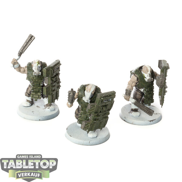 Astra Militarum - 3 Bullgryns - teilweise bemalt