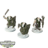 Astra Militarum - 3 Bullgryns - teilweise bemalt