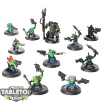 Orks - 11x Ork Gretchin - teilweise bemalt