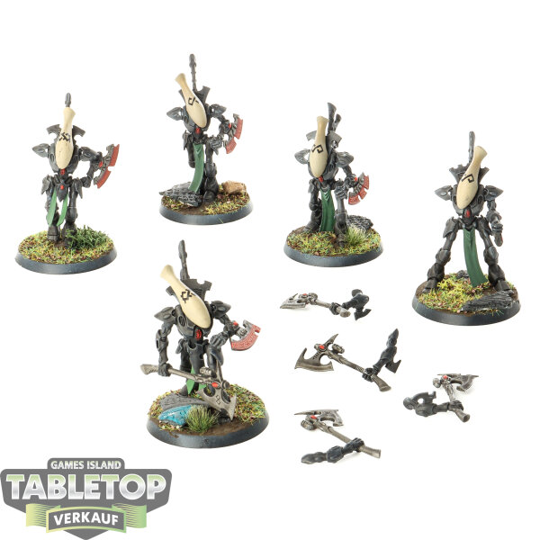 Aeldari - 5 Wraithblades - bemalt