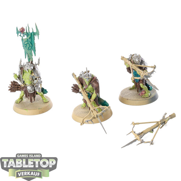Orruk Warclans - 3x Man-Skewer Boltboyz - teilweise bemalt