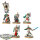 Space Marines - 5x Company Heroes - bemalt