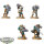 Space Marines - 5x Scouts klassisch - bemalt