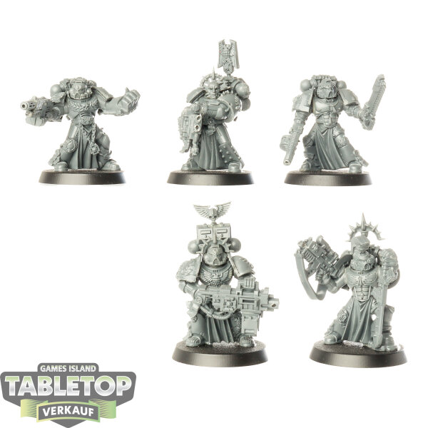 Blood Angels - 5x Blood Angels Sternguard Veteran Squad klassisch - teilweise bemalt
