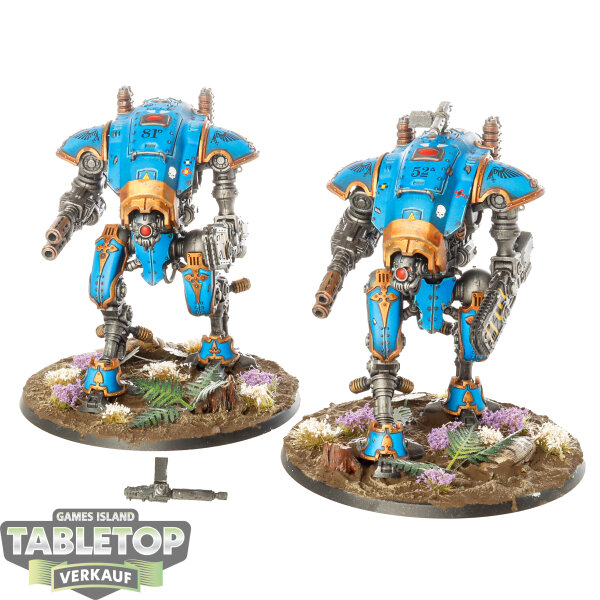 Imperial Knights - 2x Armiger Warglaives - bemalt