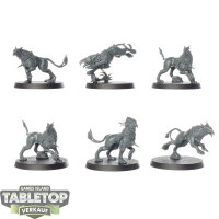 Stormcast Eternals - 6 x Gryph-hounds - unbemalt