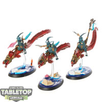Idoneth Deepkin - 3 Akhelian Ishlaen Guard - bemalt