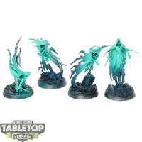Nighthaunt - 4 Myrmourn Banshees - teilweise bemalt