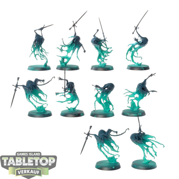 Nighthaunt - 10 Bladegheist Revenants - teilweise bemalt