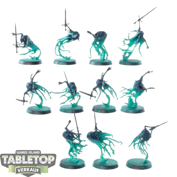 Nighthaunt - 11 Bladegheist Revenants - teilweise bemalt