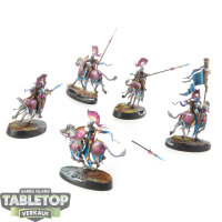 Lumineth Realm Lords - 5 Vanari Dawnriders - gut bemalt