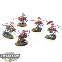 Lumineth Realm Lords - 5 Vanari Dawnriders - gut bemalt