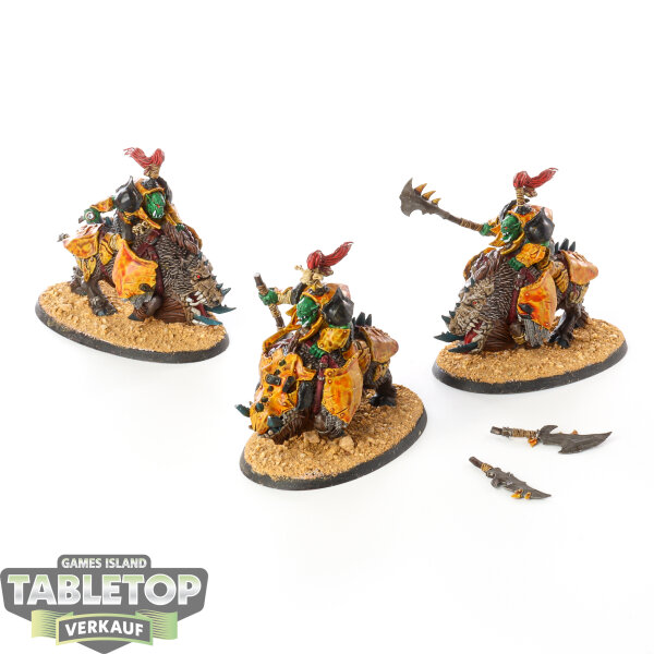 Orruk Warclans - 3x Gore-gruntas - bemalt