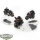 Dark Angels - 3x Ravenwing Bike Squadron - teilweise bemalt