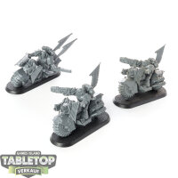 Dark Angels - 3x Ravenwing Black Knights - unbemalt