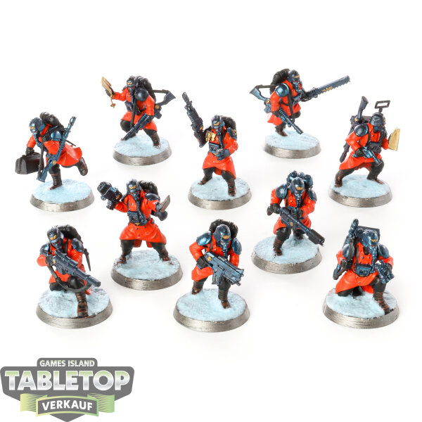 Astra Militarum - 10 Death Korps of Krieg - bemalt