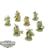 Death Guard - 7 Plague Marines - grundiert