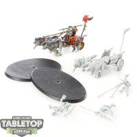 Gloomspite Gitz - 2x Sunsteala Wheelas - teilweise bemalt