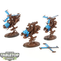 Orks - 3x Deffkoptas - teilweise bemalt