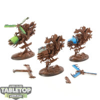 Orks - 3x Deffkoptas - teilweise bemalt