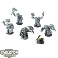 Orks - 5 x Ork Nobz - teilweise bemalt