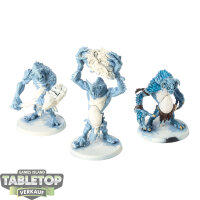 Gloomspite Gitz - 3 Rockgut Troggoths - teilweise bemalt