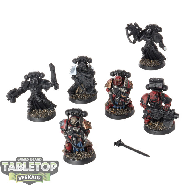 Space Marines - 6x Sternguard Veteran Squad klassisch - teilweise bemalt
