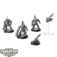 Tau Empire - 3 XV25 Stealth Battlesuits - unbemalt