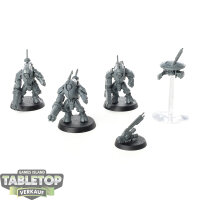 Tau Empire - 3 XV25 Stealth Battlesuits - unbemalt